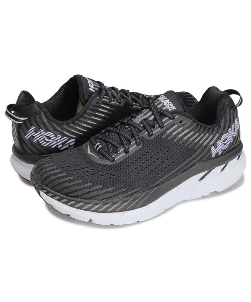 クーポン Hoka Oneone ホカオネオネ クリフトン 5 スニーカー メンズ 厚底 Clifton 5 ブラック 黒 ホカオネオネ Hokaoneone Magaseek