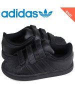 ＜マガシーク＞ スニークオンラインショップ アディダス オリジナルス adidas Originals スーパースター スニーカー ベビー ベルクロ SUPERSTAR CF 1 ブラック 黒 BZ041 レディース その他 US6.0K-13.0 SNEAK ONLINE SHOP】画像