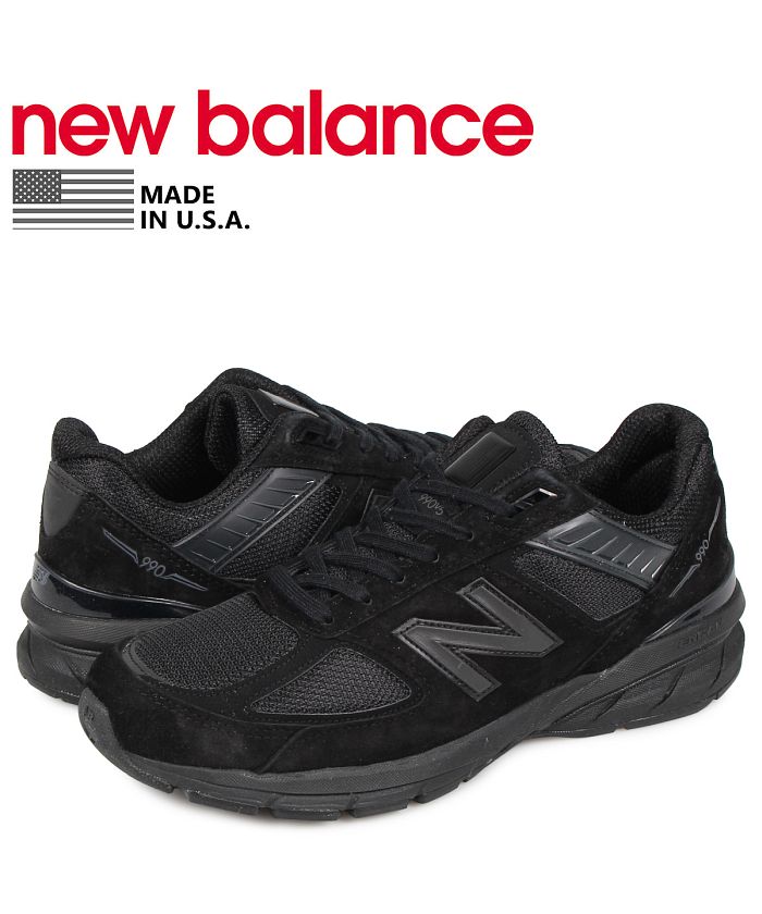 ニューバランス new balance 990 スニーカー メンズ Dワイズ MADE IN USA ブラック 黒 M990BB5 [予約 1/28 追加入荷予