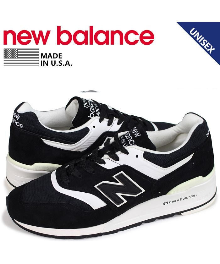 ニューバランス new balance 997 メンズ レディース スニーカー M997BBK Dワイズ MADE IN USA ブラック