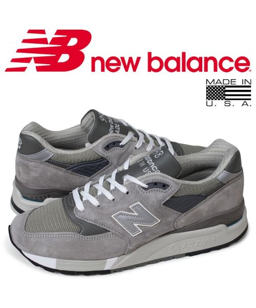 new balance(ニューバランス)/ニューバランス new balance 998 スニーカー メンズ Dワイズ MADE IN USA グレー M998 GY [予約 1/28 再入荷予定]/その他