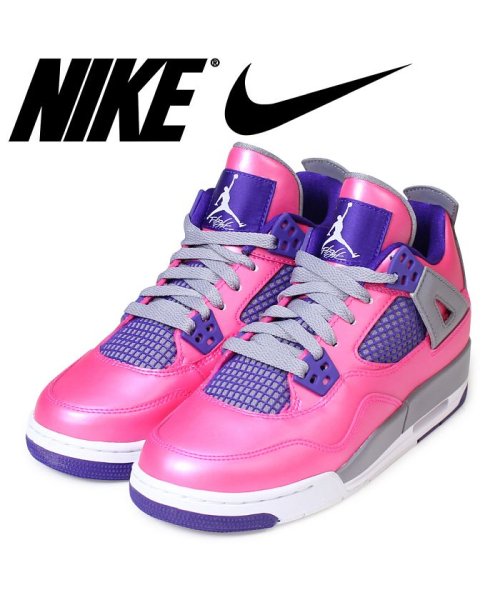 Nike Air Jordan 4 Retro Gs ナイキ エアジョーダン 4 レトロ スニーカー レディース ピンク 607 ナイキ Nike Magaseek