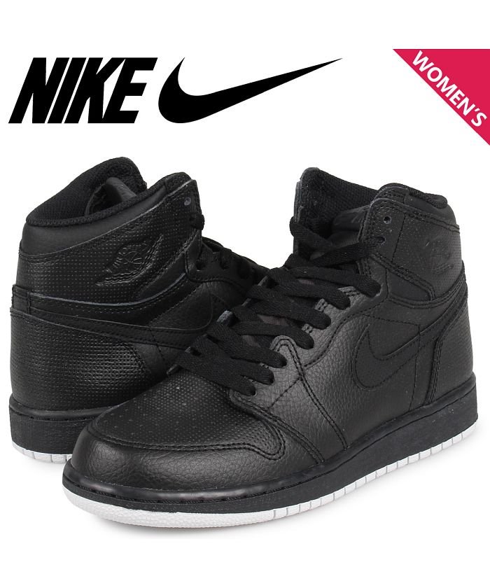Nike Air Jordan 1 Retro High Og Gs ナイキ エアジョーダン1 レトロハイ スニーカー レディース ブラック 黒 ナイキ Nike Magaseek