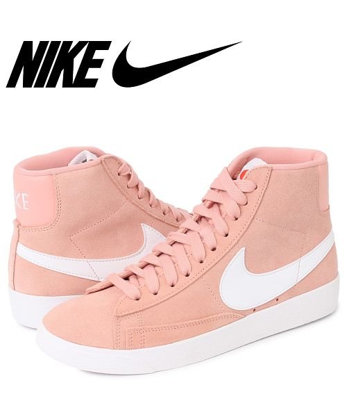 NIKE WMNS BLAZER MID VINTAGE SUEDE ナイキ ブレザー スニーカー レディース ピンク  AV9376－602(503003949) | ナイキ(NIKE) - MAGASEEK