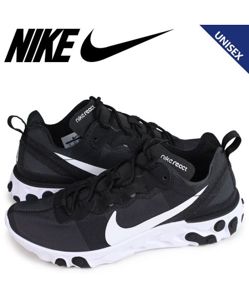 Nike Wmns React Element 55 ナイキ リアクト エレメント 55 スニーカー レディース メンズ ブラック Bq2728 003 ナイキ Nike Magaseek