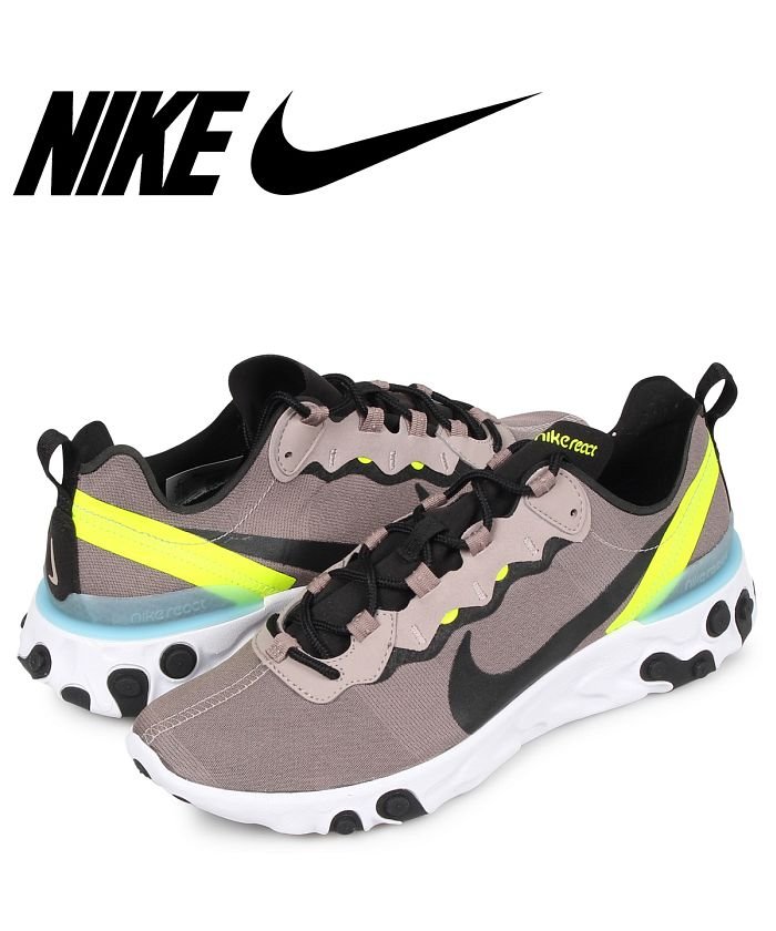 Nike React Element 55 ナイキ リアクト エレメント 55 スニーカー メンズ グレー Bq6166 1 ナイキ Nike Magaseek