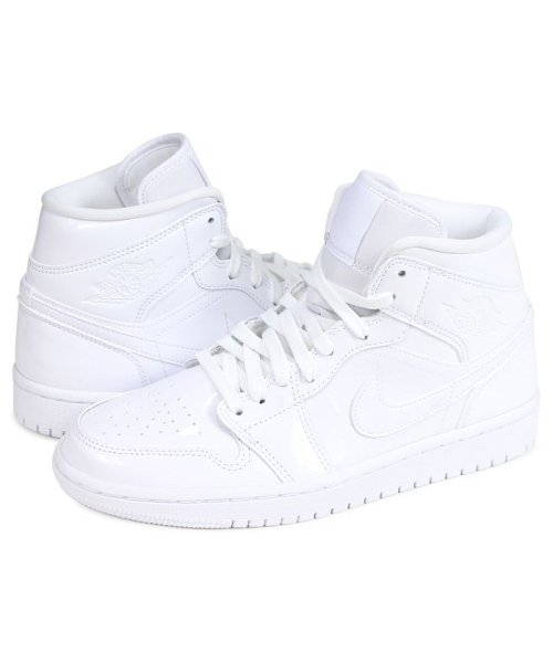 Nike Wmns Air Jordan 1 Mid ナイキ エアジョーダン1 スニーカー レディース ホワイト 白 Bq6472 111 ナイキ Nike Magaseek