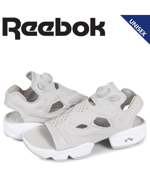 クーポン開催中 リーボック Reebok インスタ ポンプフューリー サンダル スポーツサンダル メンズ レディース Instapump Fury Sandal ライト グレー リーボック Reebok Magaseek