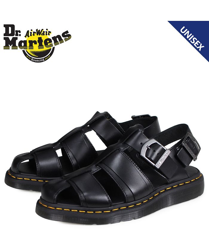 ドクターマーチン Dr.Martens サンダル カシオン フィッシャーマン メンズ レディース SHORE KASSION SANDAL ブラック  黒 R24