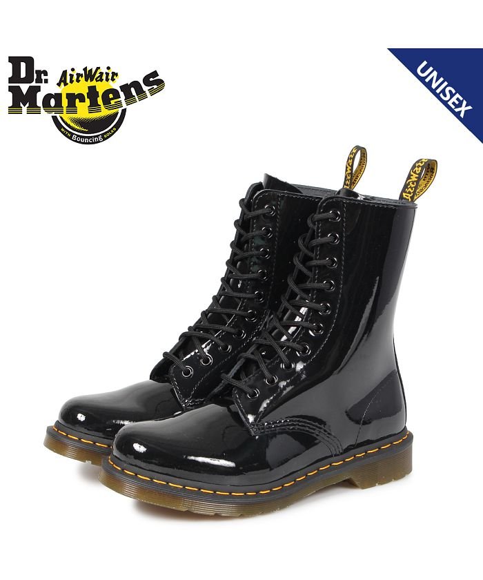 セール ドクターマーチン Dr Martens 10ホール 1490 W ブーツ メンズ レディース Patent Lamper 10eye Boot ブラック 黒 R ドクターマーチン Dr Martens Magaseek