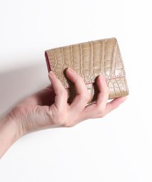 sankyoshokai(サンキョウショウカイ)/クロコダイルレザー三つ折りミニ財布/その他