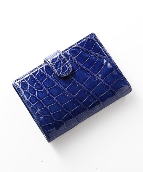 クロコダイルレザーミニ財布シャイニング 