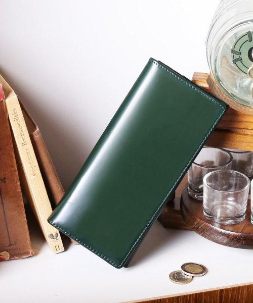[doob London]コードバンレザー長財布二つ折り 馬革