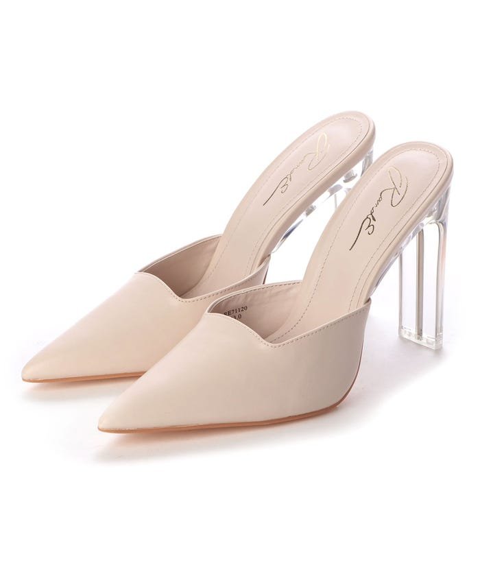 セール アールアンドイー R E R E クリアスティックヒールミュール アイボリー アールアンドイー Re Magaseek