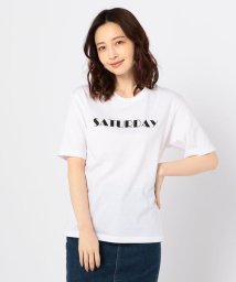 NOLLEY’S(ノーリーズ)/ペルーコットンロゴTシャツ/ホワイト