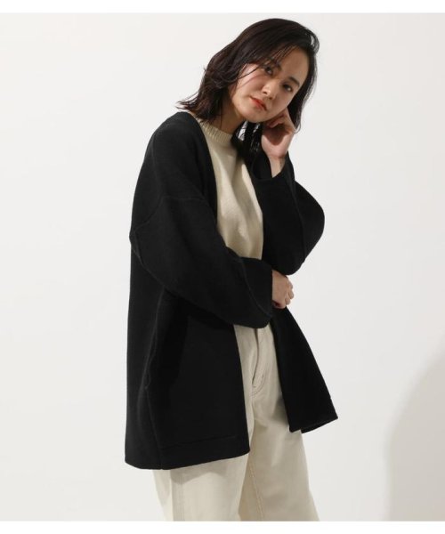 AZUL by moussy(アズールバイマウジー)/WIDE SLEEVE KNIT GOWN/BLK