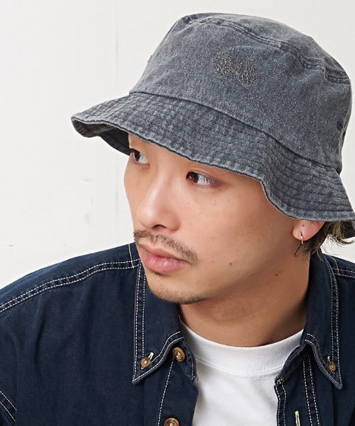 FRUIT OF THE LOOM(フルーツオブザルーム)/HARD WASH BUCKET HAT/ﾌﾞﾗｯｸ