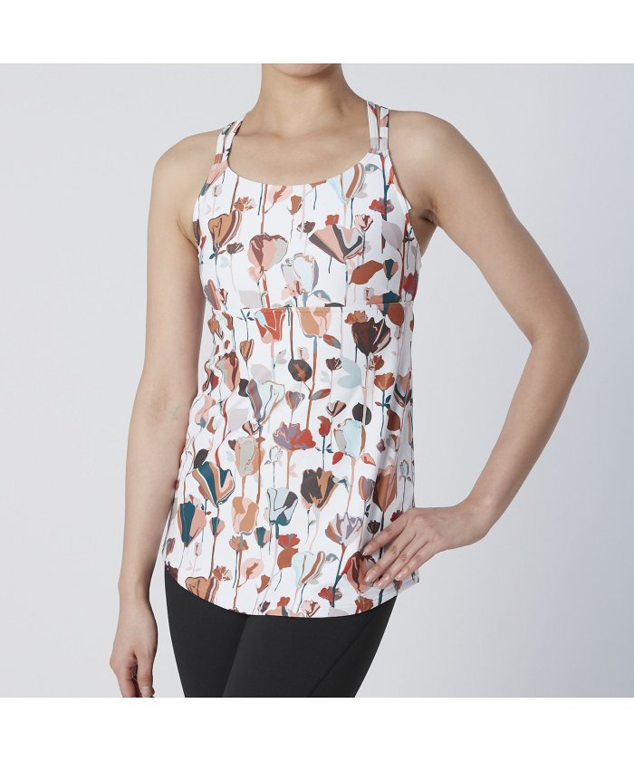 セール Jill Stuart Jillstuart Yoga プリントカップ一体型 無地タンクトップ ジルスチュアート スイム Jill Stuart Swim Magaseek