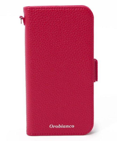 Orobianco（Smartphonecase）(オロビアンコ（スマホケース）)/シュリンク" PU Leather Book Type Case(iPhone 11)/RED