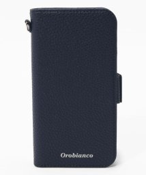 Orobianco（Smartphonecase）(オロビアンコ（スマホケース）)/シュリンク PU Leather Book Type Case(iPhone 11 Pro)/NAVY