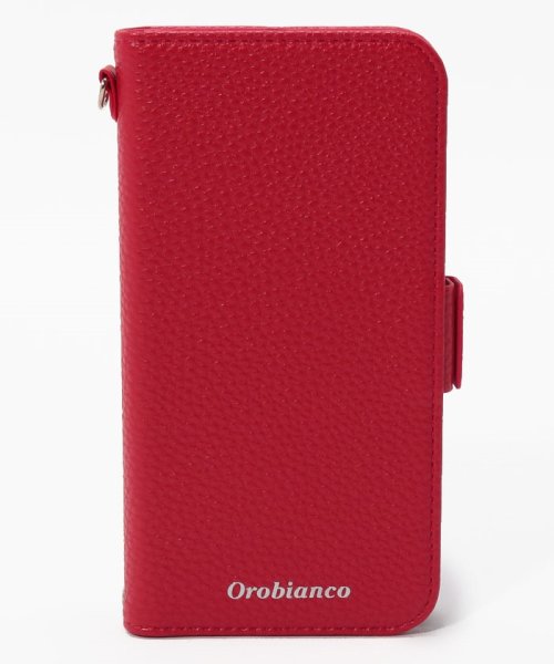 Orobianco（Smartphonecase）(オロビアンコ（スマホケース）)/シュリンク PU Leather Book Type Case(iPhone 11 Pro)/RED