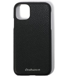 Orobianco（Smartphonecase）(オロビアンコ（スマホケース）)/ "シュリンク" PU Leather Back Case(iPhone 11)/BLACK