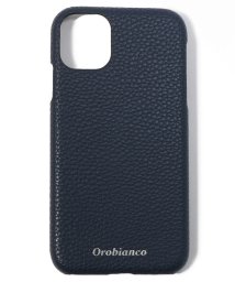 Orobianco（Smartphonecase）(オロビアンコ（スマホケース）)/ "シュリンク" PU Leather Back Case(iPhone 11)/NAVY