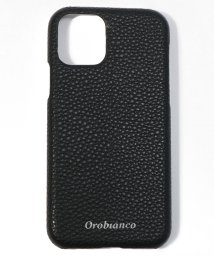 Orobianco（Smartphonecase）(オロビアンコ（スマホケース）)/”シュリンク” PU Leather Back Case(iPhone 11Pro)/BLACK