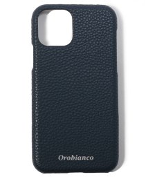 Orobianco（Smartphonecase）(オロビアンコ（スマホケース）)/”シュリンク” PU Leather Back Case(iPhone 11Pro)/NAVY