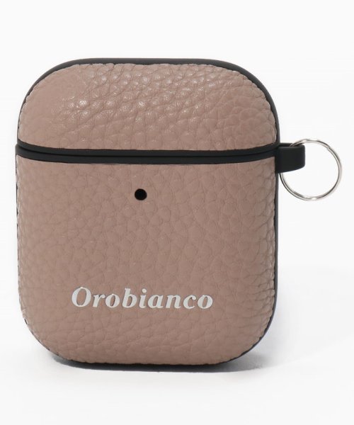 Orobianco（Smartphonecase）(オロビアンコ（スマホケース）)/シュリンク PU Leather AirPods Case/GREIGE