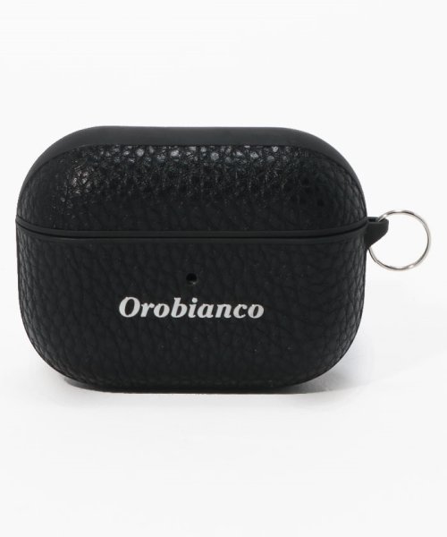 Orobianco（Smartphonecase）(オロビアンコ（スマホケース）)/シュリンク PU Leather AirPods Pro Case/BLACK