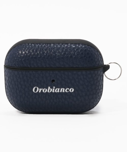 Orobianco（Smartphonecase）(オロビアンコ（スマホケース）)/シュリンク PU Leather AirPods Pro Case/NAVY