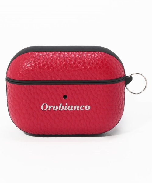 Orobianco（Smartphonecase）(オロビアンコ（スマホケース）)/シュリンク PU Leather AirPods Pro Case/RED