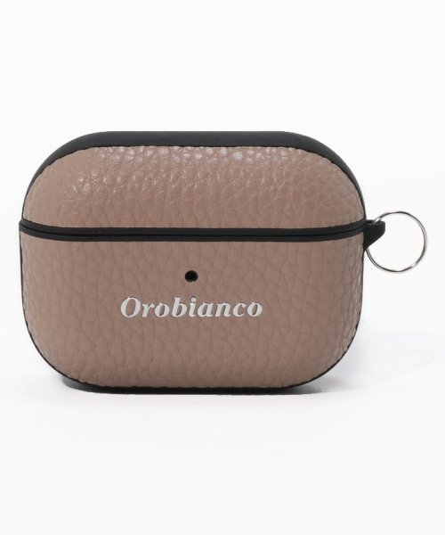 Orobianco（Smartphonecase）(オロビアンコ（スマホケース）)/シュリンク PU Leather AirPods Pro Case/GREIGE