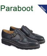 ＜マガシーク＞ スニークオンラインショップ パラブーツ PARABOOT ウィリアム WILLIAM シューズ ダブルモンクシューズ 981412 メンズ レディース ブラック ユニセックス その他 UK9：約27.5cm SNEAK ONLINE SHOP】画像