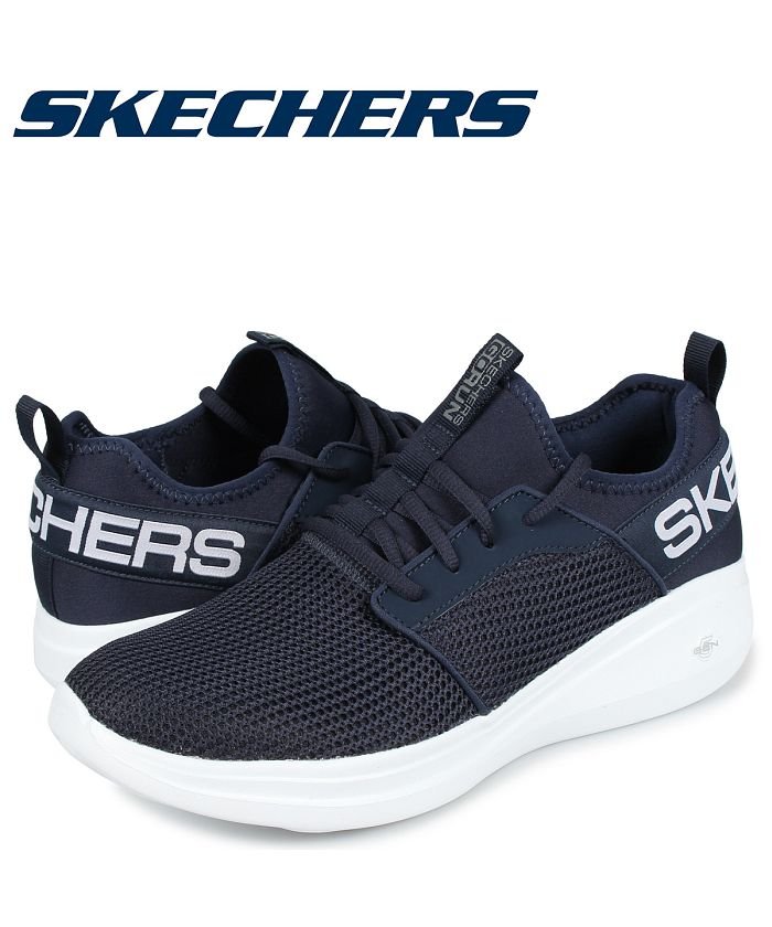 スケッチャーズ Skechers ゴーラン スニーカー メンズ Go Run Fast Valor ネイビー スケッチャーズ Skechers Magaseek