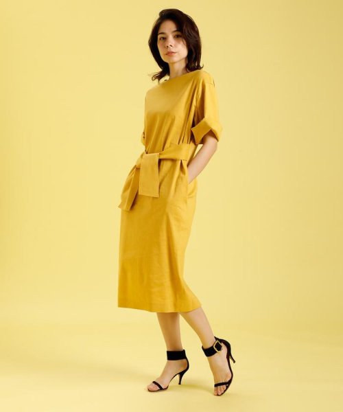 セール リボンベルトワンピース Pontetorto イネド Ined Magaseek