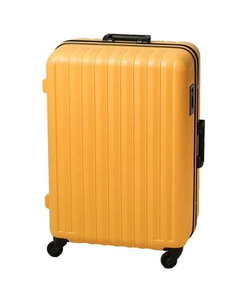 BOUNDRIP(バウンドリップ)/バウンドリップ スーツケース Lサイズ フレーム ストッパー付き 軽量 丈夫 大容量 BOUNDRIP 70L BD55/マスタード系1
