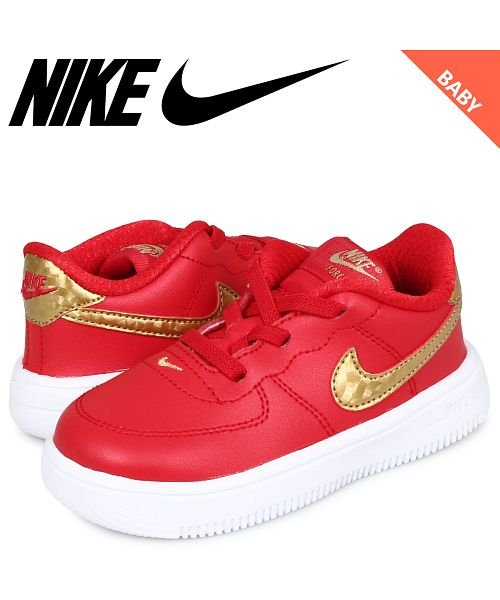 Nike Air Force 1 18 Td ナイキ エアフォース1 スニーカー ベビー キッズ レッド 9052 606 ナイキ Nike Magaseek