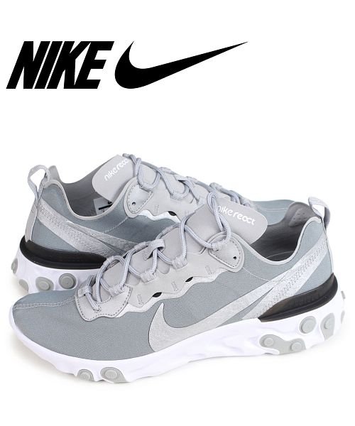 Nike React Element 55 ナイキ リアクト エレメント 55 スニーカー メンズ シルバー Bq6166 007 ナイキ Nike Magaseek