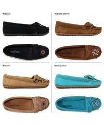 MINNETONKA(ミネトンカ)/ミネトンカ MINNETONKA モカシン レディース モック Me To We MOC コラボ ブラウン/ブラック