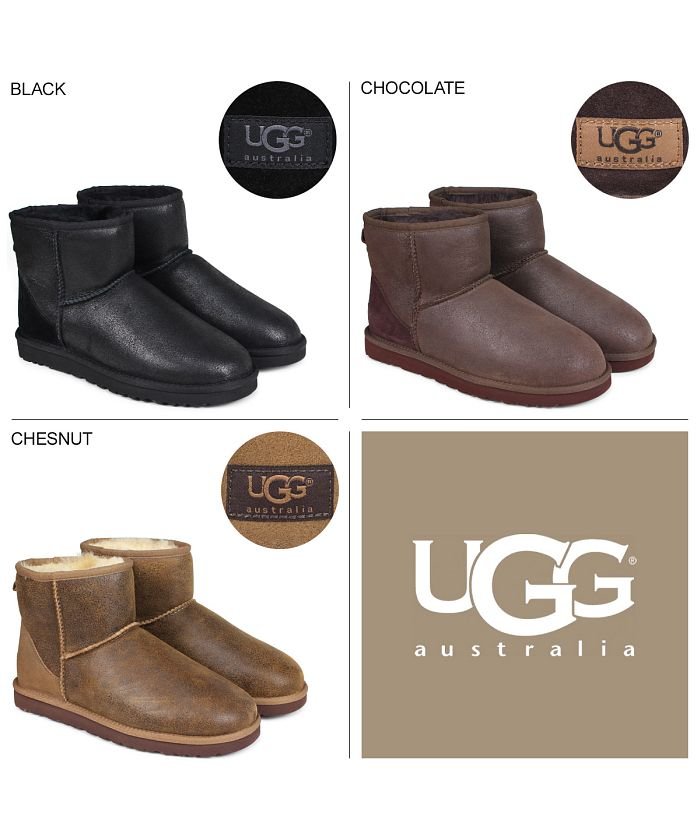 Ugg アグ ムートンブーツ メンズ クラシック ミニ Mens Classic Mini Bomber シープスキン アグ Ugg Magaseek