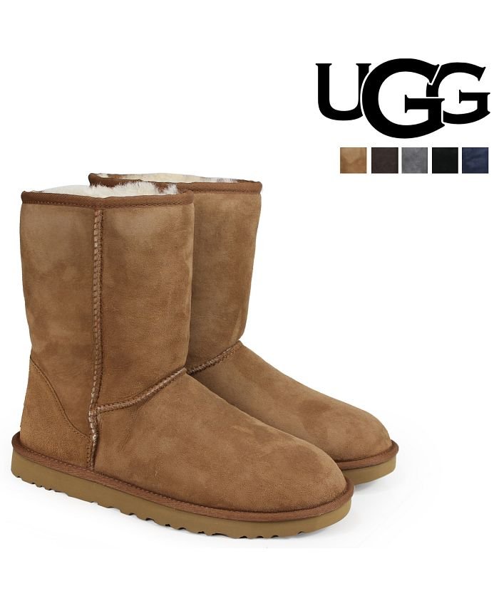 UGG Australia クラシックショート 5800 [ブラック] (メンズブーツ) 価格比較 - 価格.com