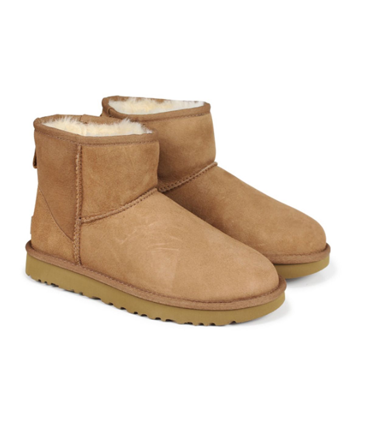 あすーの靴【新品 未使用】アグ 5854 UGG ムートンブーツ クラシックミニ  サンド