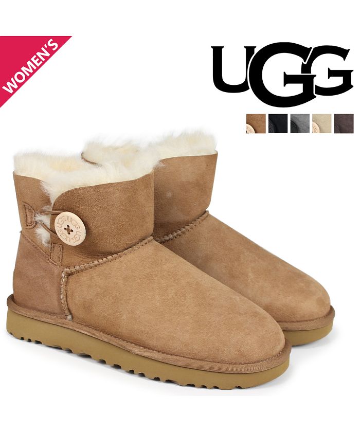 UGG アグ ムートンブーツ ベイリーボタン 2 ミニ レディース WOMENS MINI BAILEY BUTTON II 3352 1016422