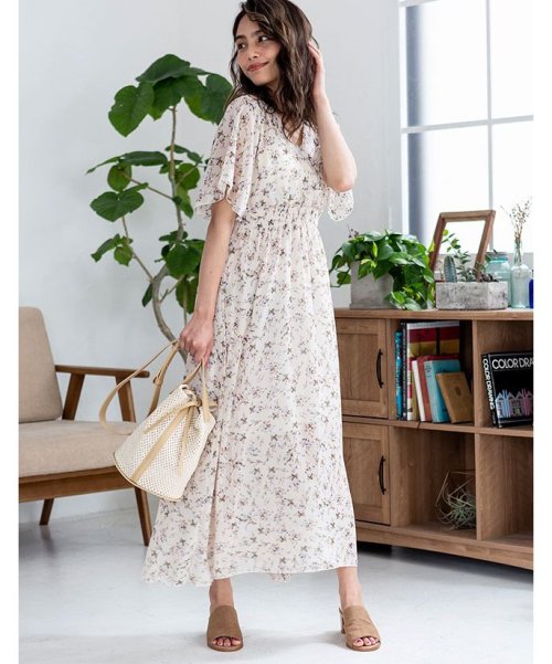 セール ワンピース カシュクールシフォンロングワンピース 190346 502280329 グローウィングリッチ Growingrich Magaseek