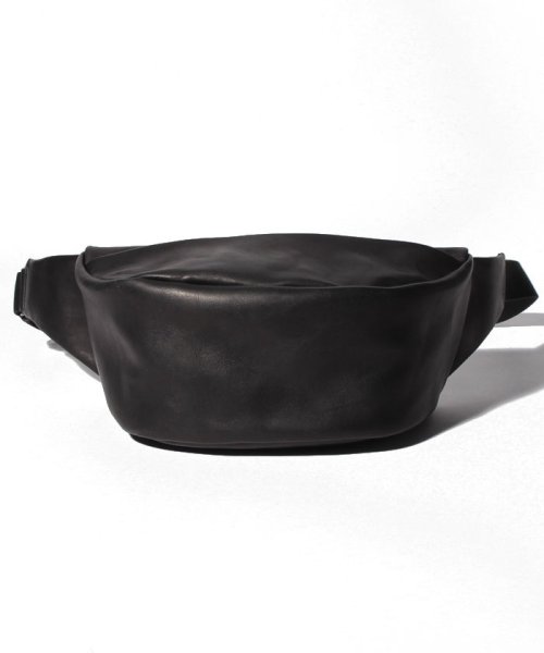 PATRICK STEPHAN(パトリックステファン)/Leather waist bag 'demi cercle' 19/ブラック
