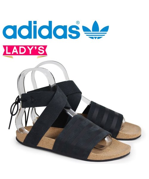 アディダス オリジナルス Adidas Originals アディレッタ レディース サンダル Adilette Ankle Wrap W Cm8167 ブラッ アディダス Adidas Magaseek