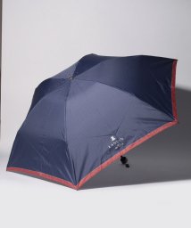 LANVIN en Bleu(umbrella)(ランバンオンブルー（傘）)/LANVIN en Bleu (ランバン オン ブルー)　折りたたみ傘　ストライプ/ネイビーブルー