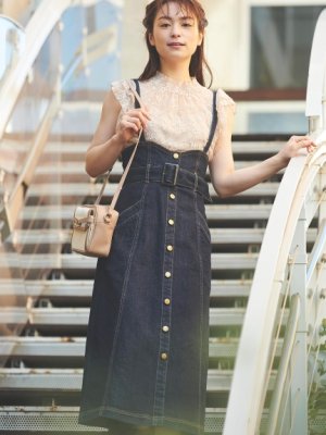 Noela ノエラ ハイウエストデニムジャンスカ スカート 雑誌掲載商品  